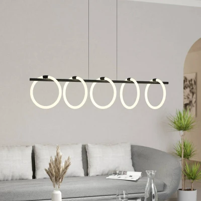 Image of EGLO Caranacoa LED pendant light, 5 bulb