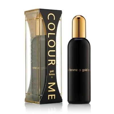Image of COLOUR ME Gold Femme Perfume for Women. 100ml Eau de Parfum. Luxury Fragrance Ladies Perfume, Long Lasting Womens Perfumes by Milton Lloyd