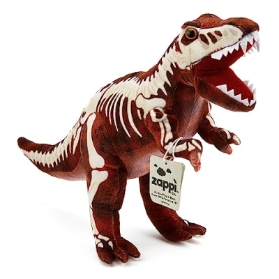 Image of Zappi Co Children&#039;s Realistic Soft Cuddly Plush Toy Animal Perfect Playtime Companions for Children with Lifelike Detail featured Tiktok (33cm Length) (T rex Dinosaur)