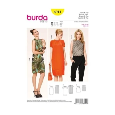 Image of Burda B6914 Misses Dress and Tunic, 19 x 13 cm (English)