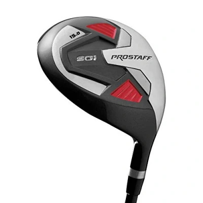 Image of Wilson Golf Pro Staff SGI Driver MW 3, Clubs for Men, Right Handed, Suitable Beginners and Advanced Players, Graphite, Grey/Light Blue, WGD1510003