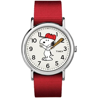 Image of Timex Weekender x Peanuts Snoopy 38mm Quartz Watch TW2R41400