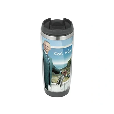 Image of Profiles Doc Martin Travel Mug, Thermal Insulated Cup for Hot and Cold Beverages Drinks