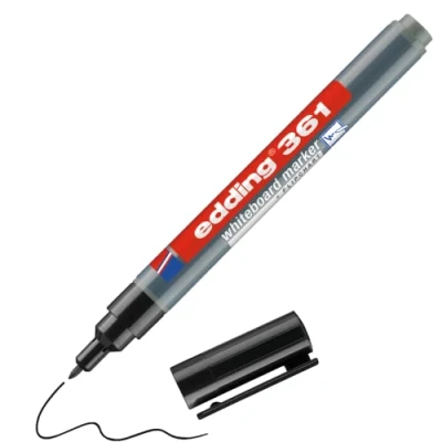 Image of Edding 361 Drywipe Marker Black (200 Pack)