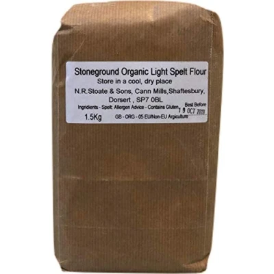 Image of Stoates Stoneground Organic Light Spelt Bread Making Flour (1.5kg)