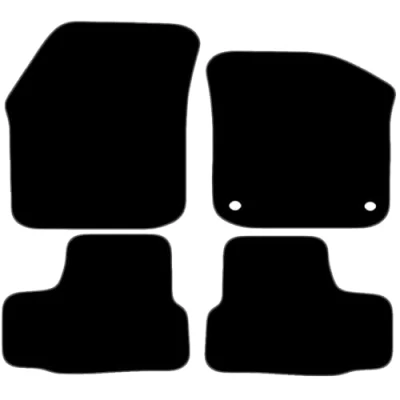 Image of Carsio Carpet Car Mats For Skoda Citigo 2012 Onwards Tailored Fit Floor Mat Set Complete Accessory Black Custom Fitted All Weather, Anti Slip Backing &amp; Grey Trim