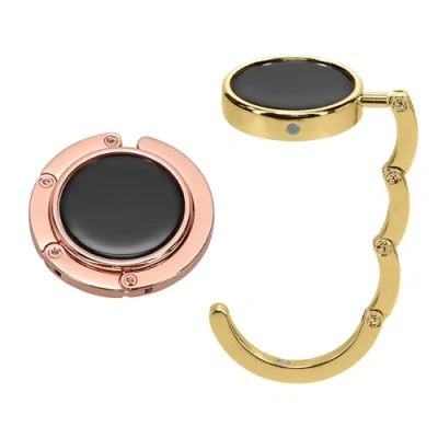 Image of kwmobile Purse Hanger for Table (Set of 2) Hook Folding Handbag Portable Bag Holder
