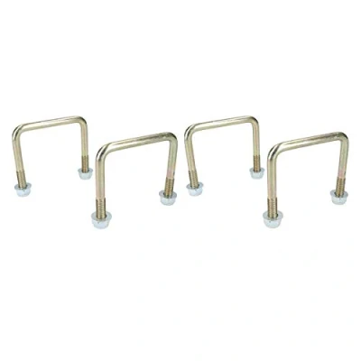 Image of 4 Pack M10 80mm x 75mm U Bolt N for Trailers with Nuts HIGH TENSILE