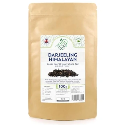 Image of Darjeeling Himalayan First Flush Organic FTGFOP1 Premium Black Loose Leaf Tea (100g)