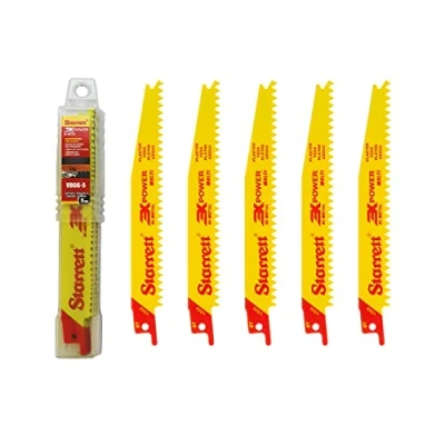 Image of Starrett Multi Purpose Reciprocating Saw Blades 150mm (6 inch) Pack of 5