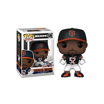Image of Funko 42872 POP. Vinyl: NFL: Bears Khalil Mack (Home Jersey) Collectible Figure, Multicolour