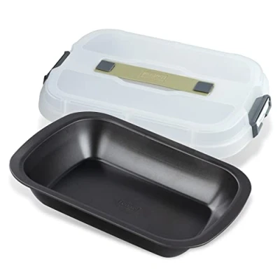 Image of Zenker Bake, Click &amp; Go Dessert and Casserole Dish with Hood 34 x 24.5 8 cm Baking Mould Matching Lid for Direct Transport Cake Tin