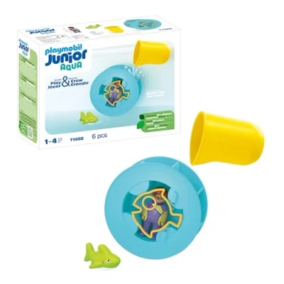 Image of PLAYMOBIL 71688 JUNIOR AQUA: Water Wheel with Baby Shark