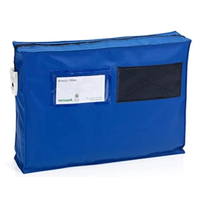 Image of Versapak Small Gusset Mailing Pouch 355x250x75mm Blue (ZG1)