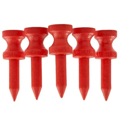 Image of TH Golf x100 Pcs Bamboo Red Castle Tees 32mm Biodegradable Eco Friendly Sustainable