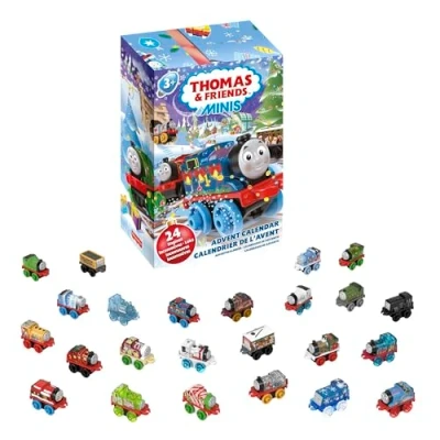 Image of Thomas &amp; Friends MINIS Advent Calendar, 24 Miniature Toy Trains and Vehicles for Preschool Kids, HRF89