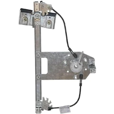 Image of 1U0839461B Window regulator VALEO 850584 Left Rear electric without motor with comfort function SKODA: Octavia II Hatchback, 2 Combi