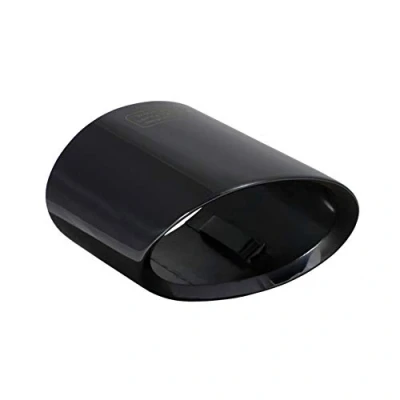 Image of L&amp;P A301 Exhaust Trim Tailpipe Stainless Steel Black Mirror Polished Chrome Compatible with 1 Series E81 E82 E87 E88 LCI X1 E84 Plug Play Part