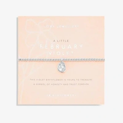 Image of Joma Jewellery A Little February Violet Birthflower Bracelet from