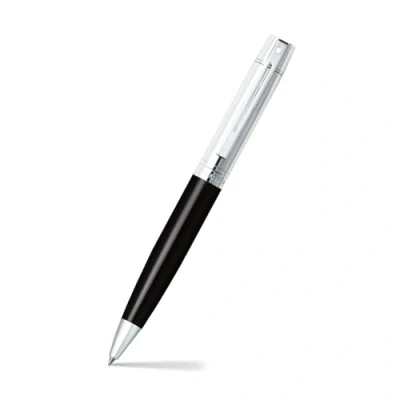 Image of Sheaffer 300 Refillable Twist Action Metal Ballpoint Pen, Medium Ballpoint, includes Premium Gift Box and Black Cartridge, 1 Pack, Chrome/Glossy