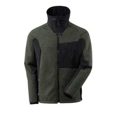 Image of Mascot Moss Green/Black Knitted Jacket with Zipper Large