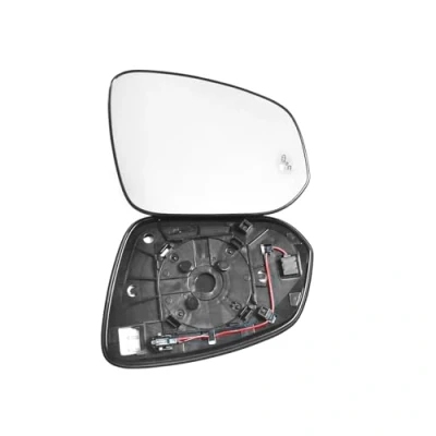 Image of Clip on Heated Base Wing Mirror Glass with overtaking alert fits Toyota Rav 4 2013 to 2024 Right Driver Side