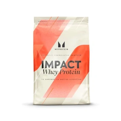 Image of Myprotein Impact Whey Protein Powder. Muscle Building Supplements for Everyday Workout with Essential Amino Acid and Glutamine. Vegetarian, Low Fat Carb Content Cookies Cream, 1kg