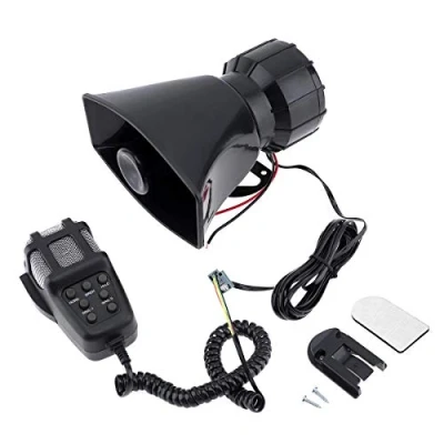 Image of 100W 12V 7 Sound Car Electronic Warning Siren Motorcycle Alarm Firemen Ambulance Loudspeaker with MIC