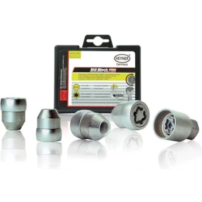 Image of Fits Mercedes X Class Heyner Germany Locking Wheel Nuts Set 4 Car Security Locks Anti theft 377/5 M12x1.5