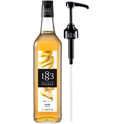 Image of Routin 1883 Premium Pear Syrup (Glass Bottle) 1L + Pump