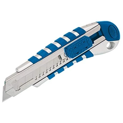 Image of Draper Soft Grip Retractable Knife with Seven Segment Blade, 18mm