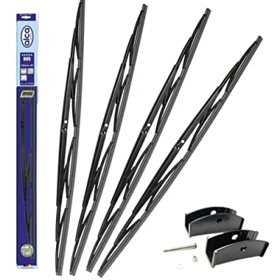 Image of Heavy Duty Windscreen Wiper Blades 40&#039;&#039; 100cm Bolt On fitting Bus Boat Truck Set of 4