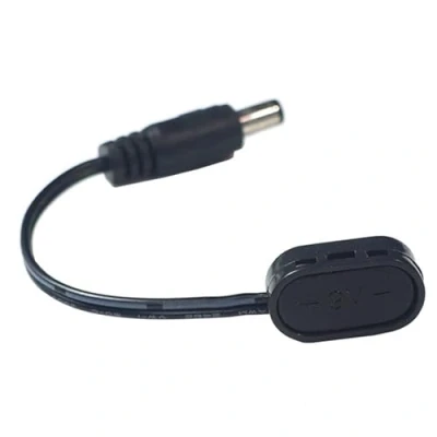 Image of QRONCES 9V Battery Clip Converter Male DCJack Plug Power Cable Snap Connector Guitar Effect Pedal Supply Adapter Lightweight Compact
