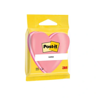 Image of Post it Notes 70 x 70mm Heart Pink (12 Pack) 2007H