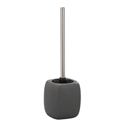 Image of WENKO 20025100 Toilet Brush Faro Grey Ceramic, 12 x 40 cm,