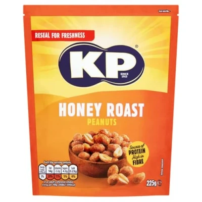 Image of KP Nuts Share Bag of Honey Roast Flavoured Peanuts, 225g