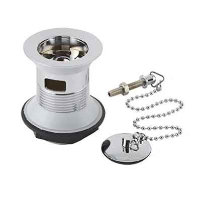 Image of Milano Select Traditional Basin Waste Plug Ball Chain Chrome