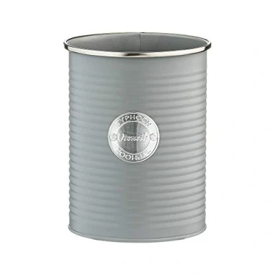 Image of EHC Utensil Holder, Rack, Storage Pot Jar, Grey, 15 x 12.5 cm
