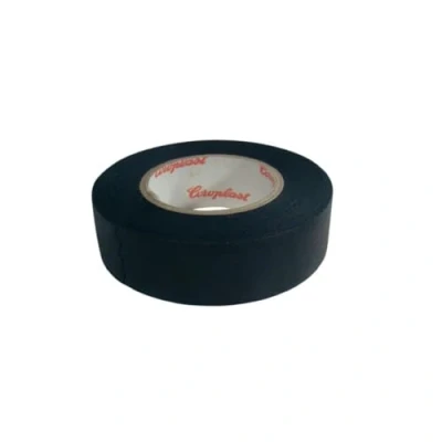 Image of Gaffer Adhesive Tape (L x W) 10 m 19 mm Black Fabric in Wool with Coating Cellulose Acrylate 16781 coroplas