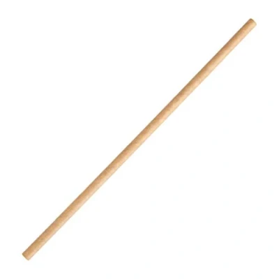 Image of Fiesta Green Compostable Paper Straws Kraft (Pack of 250)
