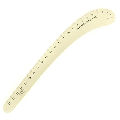 Image of NO.6224A HAND Vary Form Curve Ruler, Aluminum 24 Inch