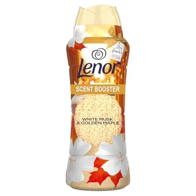 Image of Lenor In Wash Scent Boosters 570g, White Musk and Golden Maple, Part of Mrs Hinch&#039;s Cosy Season Collection