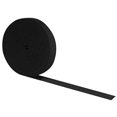 Image of RETON 20MM 10 Yards Black Nylon Heavy Webbing Strap,Durable Luggage Straps, Elastic Bag Straps for Suitcase Rucksack Backpacks Cargo Strapping DIY Accessories (20MM, Yards)