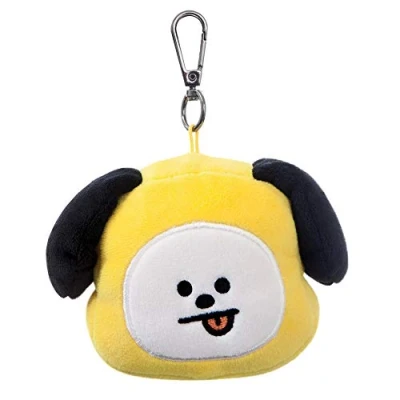 Image of AURORA BT21 Official Merchandise, CHIMMY Plush Key Clip, 61333, Yellow, one Size