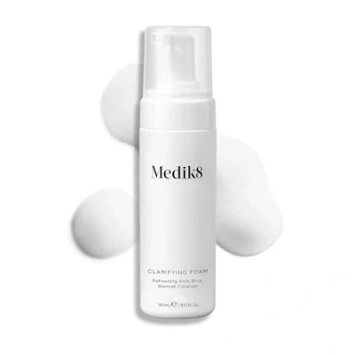 Image of Medik8 Clarifying Foam Refreshing AHA/BHA Blemish Cleanser Hydrates &amp; Smooths For Prone Skin 150ml