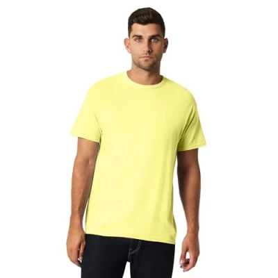 Image of Gildan Mens Heavy Cotton Short Sleeve T Shirt (2XL) (Cornsilk)