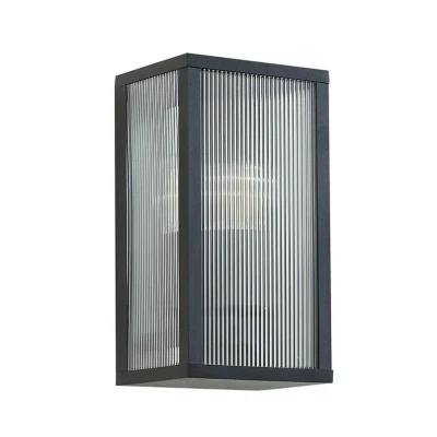 Image of Lindby outdoor wall light Peldar, striped, 1 bulb, 26 cm