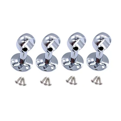 Image of EAI Wardrobe Rail Drop Centre Bracket Suit 25mm Diameter Polished Chrome Pack of 4