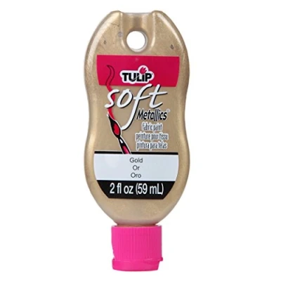 Image of I Love To Create Tulip Soft Matte Fabric Paint 2 oz. Metallic Gold, Paper, Multicoloured, 59 ml (Pack of 1)