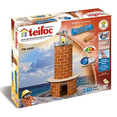 Image of Teifoc Coast Lighthouse Stone Construction Kit TEI4350